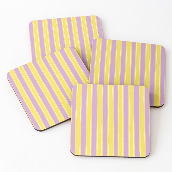 Item preview, Purple and Yellow Wavy Stripes Abstract Pattern designed and sold by tarzbol.