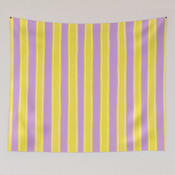 Item preview, Purple and Yellow Wavy Stripes Abstract Pattern designed and sold by tarzbol.