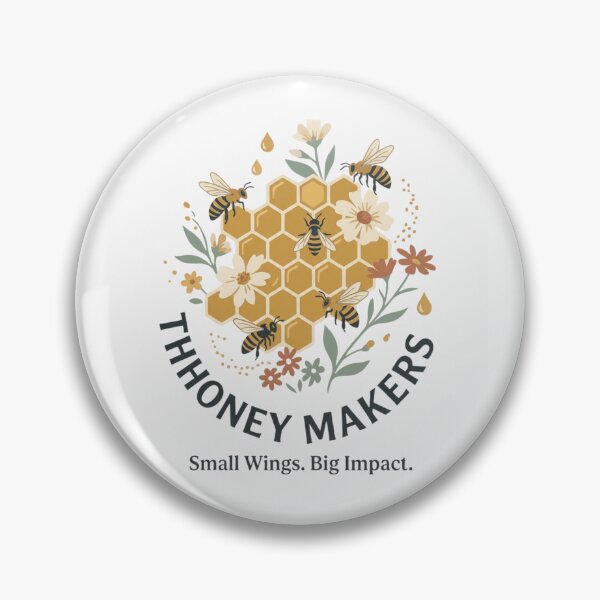 Item preview, Honey Makers Small Wings Big Impact Bee Illustration designed and sold by Amr Darwish Graphic designer.