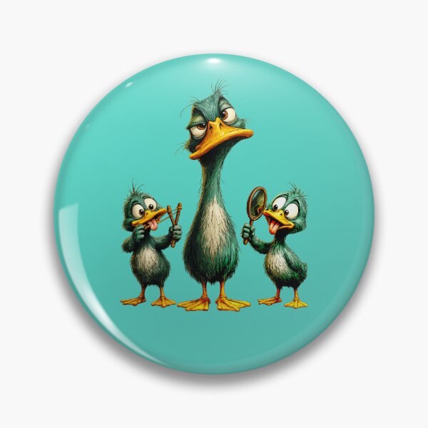 Item preview, Bored Duck with Silly Ducklings Cartoon designed and sold by GRFORA.