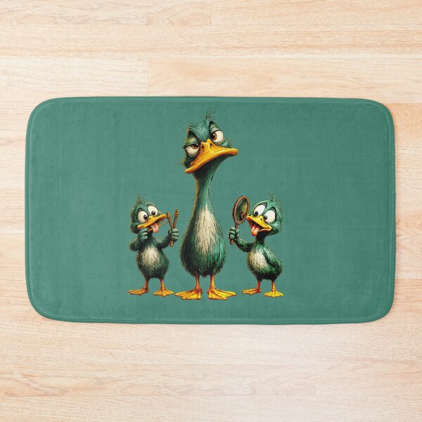 Item preview, Bored Duck with Silly Ducklings Cartoon designed and sold by GRFORA.