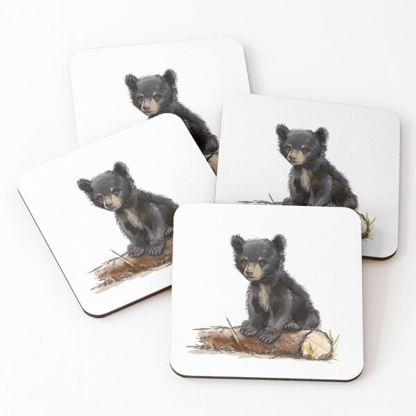 Item preview, Bear Cub | Cute Woodland Animal Watercolor Art designed and sold by Mandayartstudio.