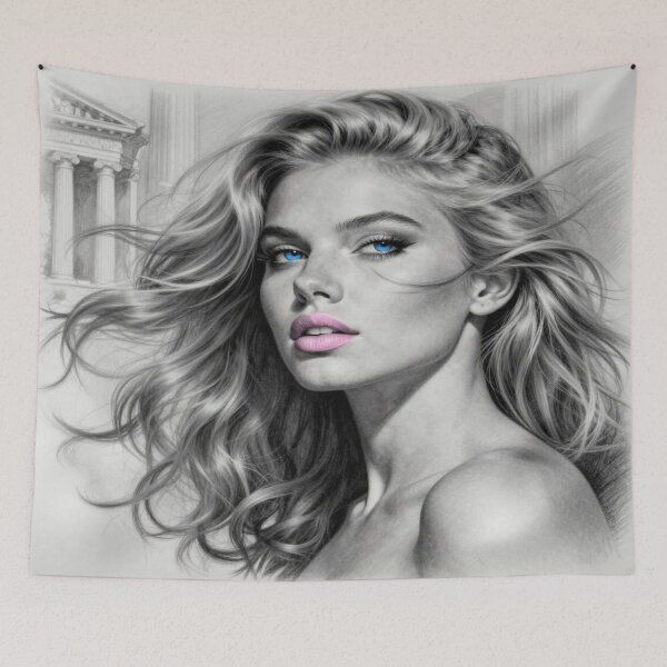 Item preview, Retro Fashionista Portrait – Classic Beauty Glow designed and sold by FotoworldEdel.