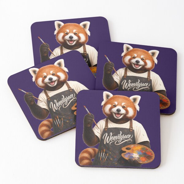 Item preview, Red Panda Artist Gift designed and sold by Wenvilgrace.