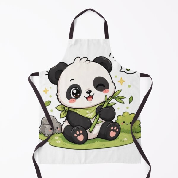 Item preview, Cute Kawaii Panda Bamboo Design – Adorable Panda Illustration Gift for Kids & Panda Lovers designed and sold by Vegasstickers.