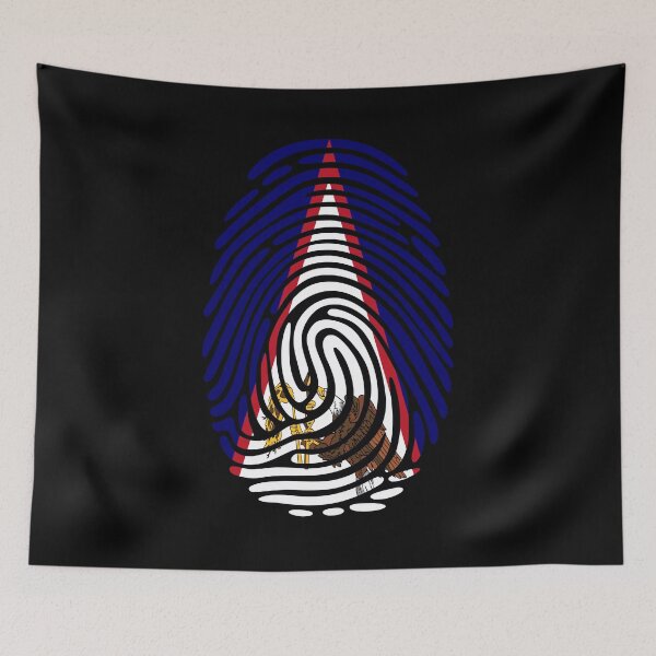 Item preview, American Samoa Flag Fingerprint Identity | American Samoan DNA Heritage designed and sold by NTGUILTY.