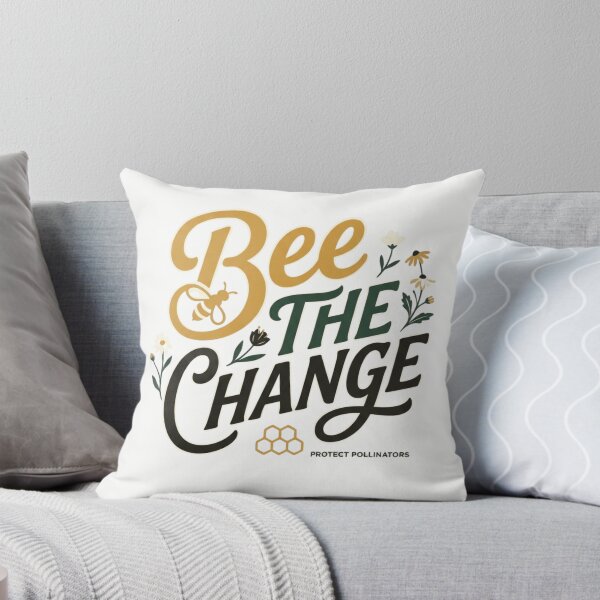 Item preview, Bee The Change Protect Pollinators Calligraphy Art designed and sold by Amr Darwish Graphic designer.