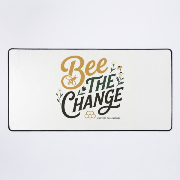 Item preview, Bee The Change Protect Pollinators Calligraphy Art designed and sold by Amr Darwish Graphic designer.