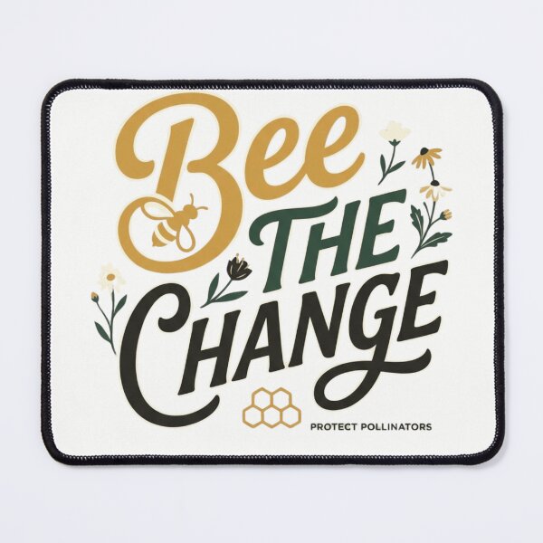 Item preview, Bee The Change Protect Pollinators Calligraphy Art designed and sold by Amr Darwish Graphic designer.