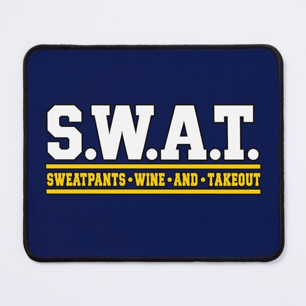 Item preview, SWAT Sweatpants Wine And Takeout Funny Homebody Humor designed and sold by ZIGLWORKS.
