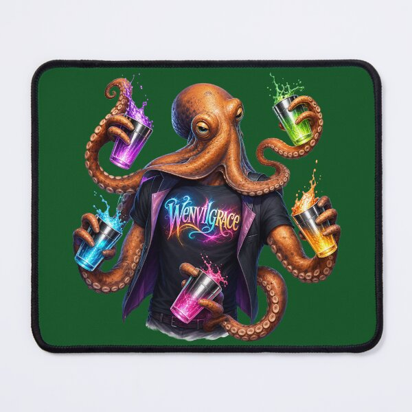 Item preview, Octopus Bartender Gift designed and sold by Wenvilgrace.