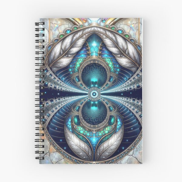 Item preview, Beautiful Blue and Silver Fractal with Stone Background designed and sold by Frackxion.