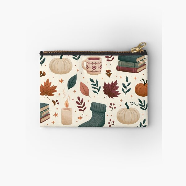 Item preview, Autumn patterns with pumpkins, books, candles, and leaves | Autumn design | Autumn pattern designed and sold by Schmidsi.
