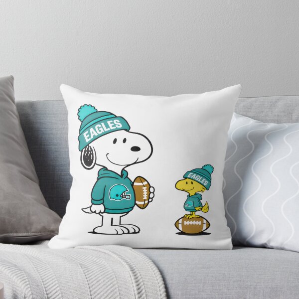 Aperçu de l'œuvre Maillot de football américain Snoopy Woodstock des Eagles de Philadelphie, taille M créée et vendue par Jacob Douglas.