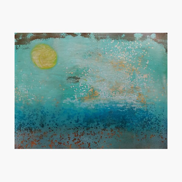 Item preview, Abstract Sunny Beach Painting designed and sold by Emily Macafore.