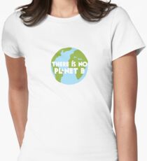 there is no planet b Women's Fitted T-Shirt