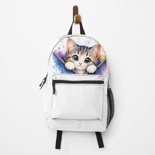 Item preview, Cute Kitten in Zipper Pocket designed and sold by GRFORA.