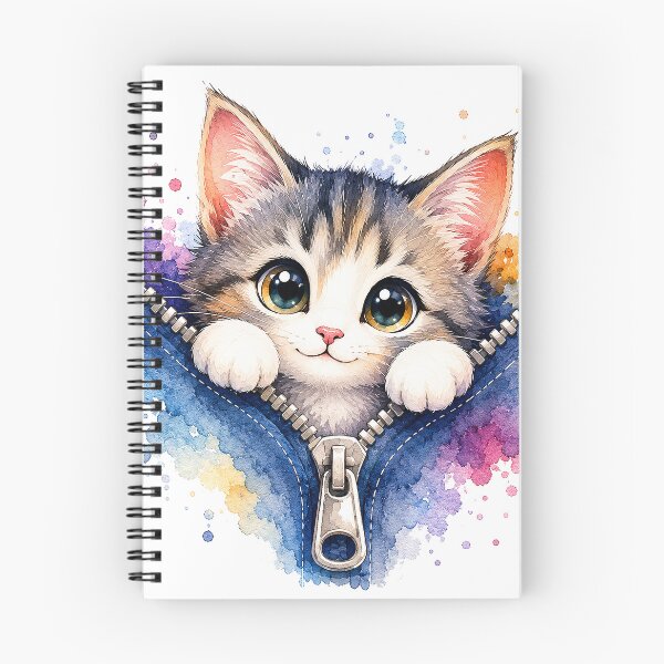 Item preview, Cute Kitten in Zipper Pocket designed and sold by GRFORA.