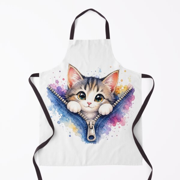 Item preview, Cute Kitten in Zipper Pocket designed and sold by GRFORA.