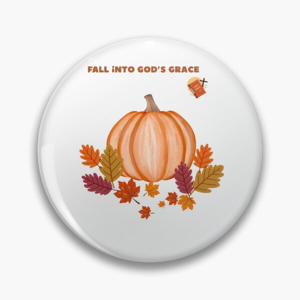 Item preview, Fall Into God’s Grace Pumpkin Sticker | Autumn Faith Sticker designed and sold by InfiniteTribute.