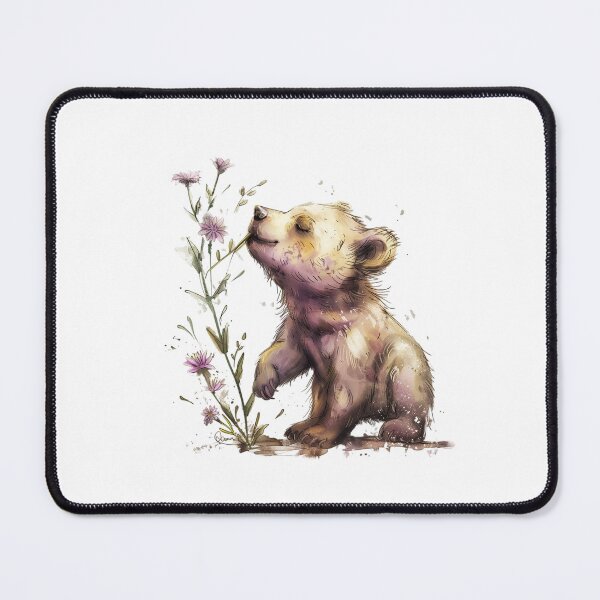 Item preview, Bear Cub | Cute Woodland Animal Watercolor Art designed and sold by Mandayartstudio.