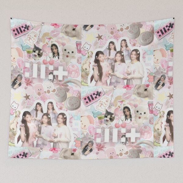 Item preview, ILLIT Pink Kawaii Y2K Kpop Collage designed and sold by KryaArts27.