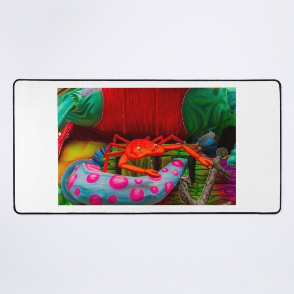 Item preview, Colorful Carnival Float Featuring a Giant Orange Crab and Nautical Parade Decorations designed and sold by Nmallia.