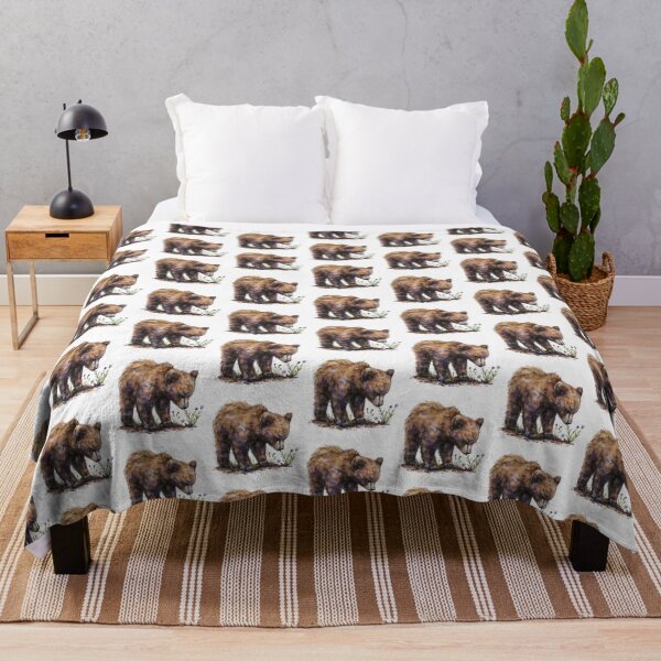 Item preview, Bear Cub | Cute Woodland Animal Watercolor Art designed and sold by Mandayartstudio.