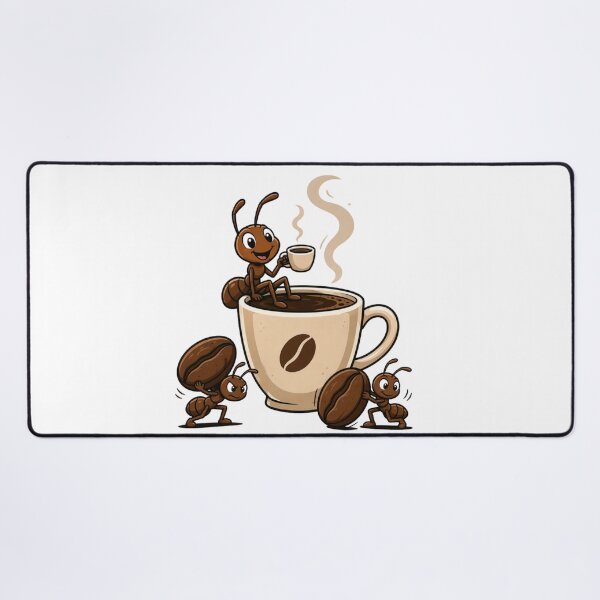 Item preview, Coffee Time – Cute Ant Drinking Coffee designed and sold by DreamPrintForge.