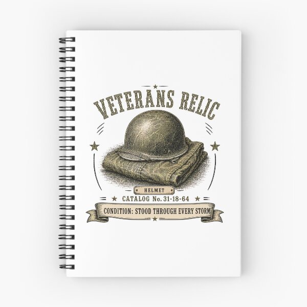 Item preview, Veterans Relic Helmet Vintage Military Engraving designed and sold by Mikoff04-arts.