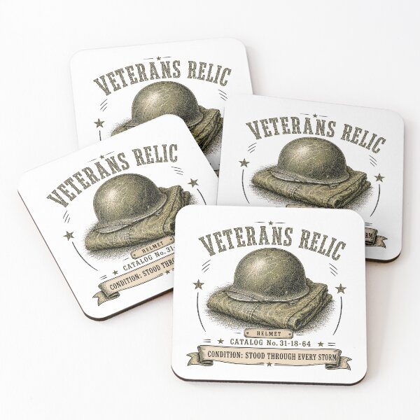 Item preview, Veterans Relic Helmet Vintage Military Engraving designed and sold by Mikoff04-arts.