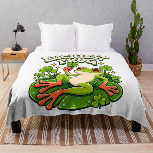 Item preview, Luckiest Frog Clover Design designed and sold by Nextgenofficial.