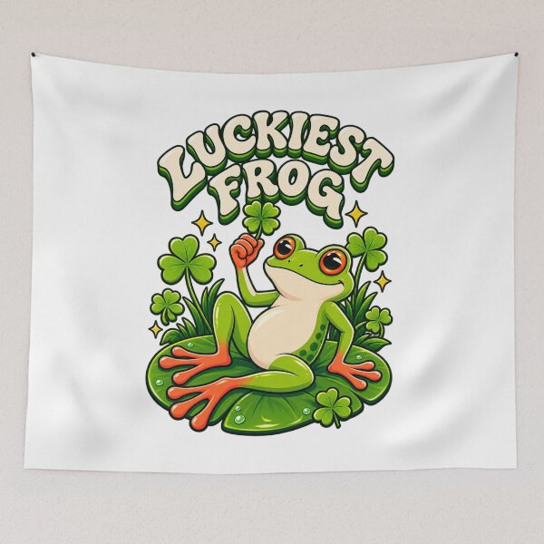 Item preview, Luckiest Frog Clover Design designed and sold by Nextgenofficial.
