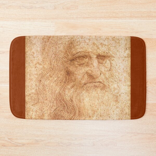 Item preview, Portrait of a Man in Red Chalk (Self Portrait), Leonardo da Vinci, 1510 designed and sold by The Gaping Maw.