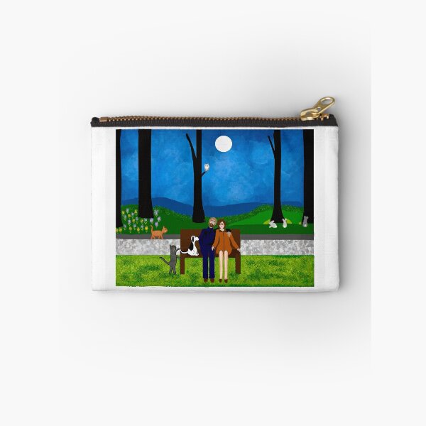 Item preview, Couple Sitting on a Park Bench designed and sold by Elaine M Hayward .