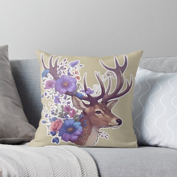 Item preview, Floral Deer – Deer with Flowers in Antlers designed and sold by Zenna MT 1.