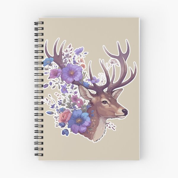 Item preview, Floral Deer – Deer with Flowers in Antlers designed and sold by Zenna MT 1.