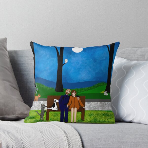 Item preview, Couple Sitting on a Park Bench designed and sold by Elaine M Hayward .