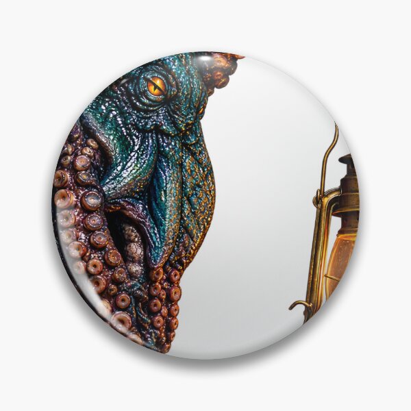 Item preview, Mystical Kraken with Vintage Lantern Nautical Gothic Design designed and sold by Brandady.