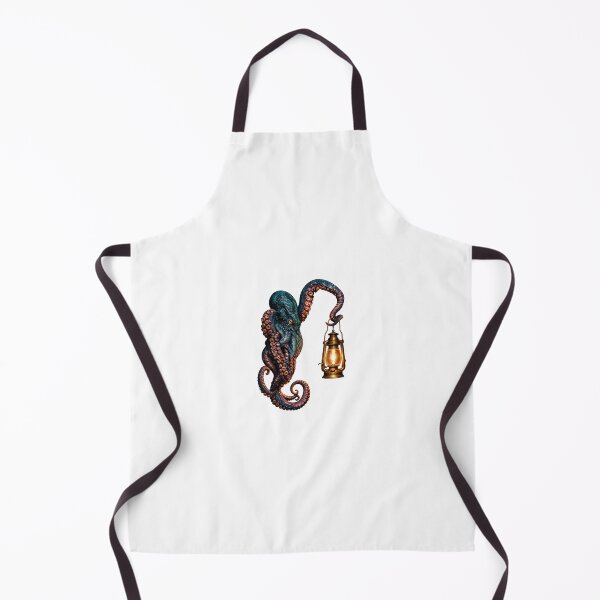 Item preview, Mystical Kraken with Vintage Lantern Nautical Gothic Design designed and sold by Brandady.