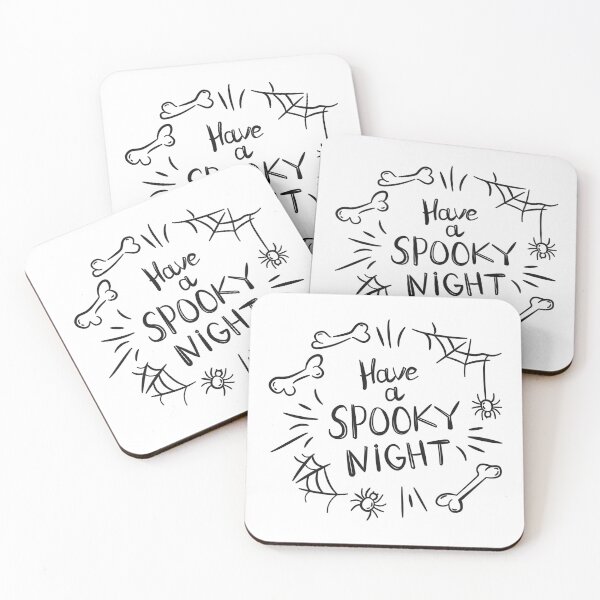 Item preview, Have a Spooky Night Halloween Typography Design with Bones, Spider Web and Spider designed and sold by CHERRY--SHOP.