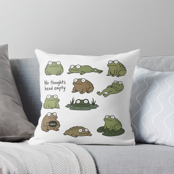 Item preview, Unbothered Frog Meme Sticker Pack - No Thoughts Head Empty Toad designed and sold by Jaroslaw-S.