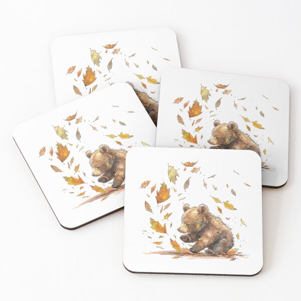 Item preview, Bear Cub | Cute Woodland Animal Watercolor Art designed and sold by Mandayartstudio.
