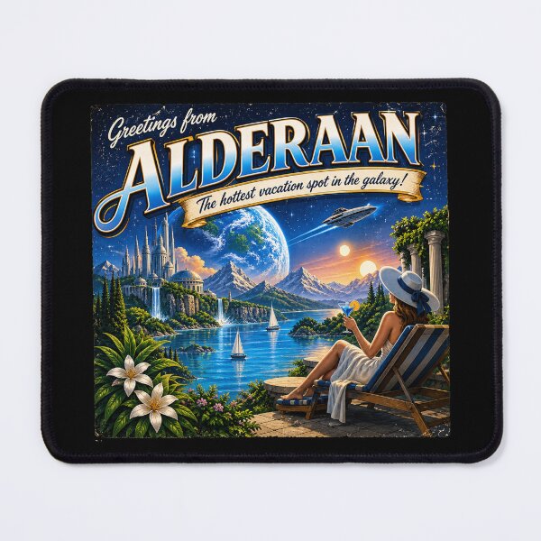 Item preview, Welcome to Alderaan! The HOTTEST Vacation planet in the galaxy! T-Shirt designed and sold by Bruce Custom Creations.