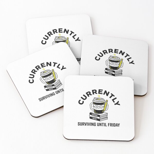 Item preview, Currently Surviving Until Friday Funny Teacher Sticker designed and sold by Mr-wow.