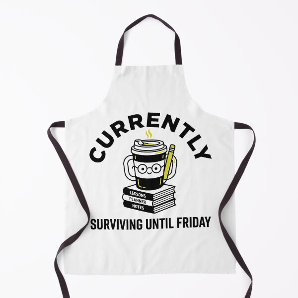 Item preview, Currently Surviving Until Friday Funny Teacher Sticker designed and sold by Mr-wow.