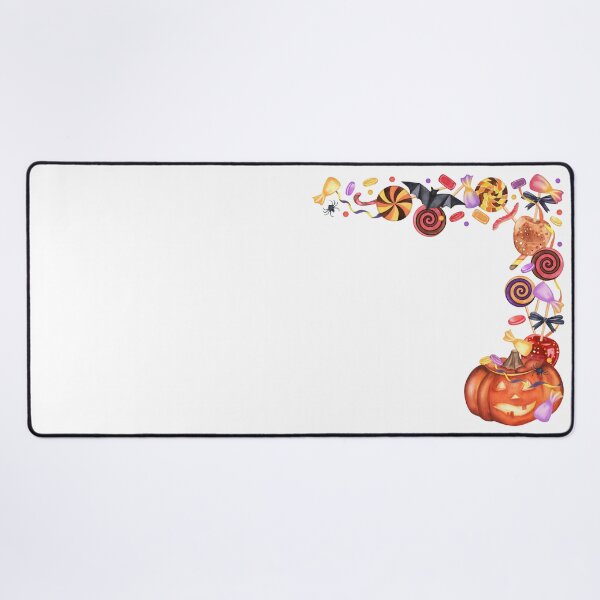 Item preview, Watercolor Halloween Corner Frame with Pumpkin, Bat and Sweets designed and sold by ElenaValeto.