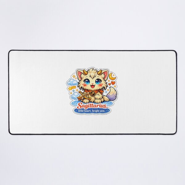 Item preview,  Sagittarius Kawaii Cat sticker ,zodiac sign  designed and sold by wallartofmio.