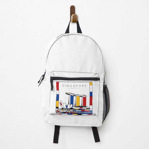 Item preview, Singapore Mondrian style poster 3D designed and sold by CMYKStudio.