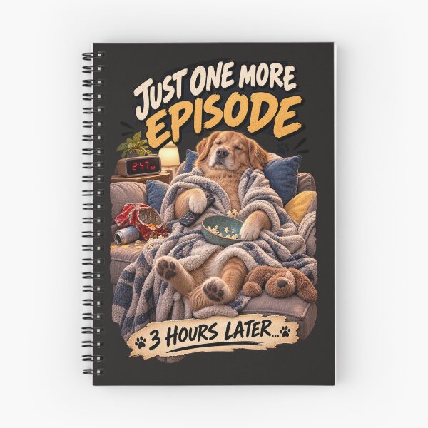Item preview, Just One More Episode – Funny Binge Watching Dog designed and sold by Golden Era Studio.